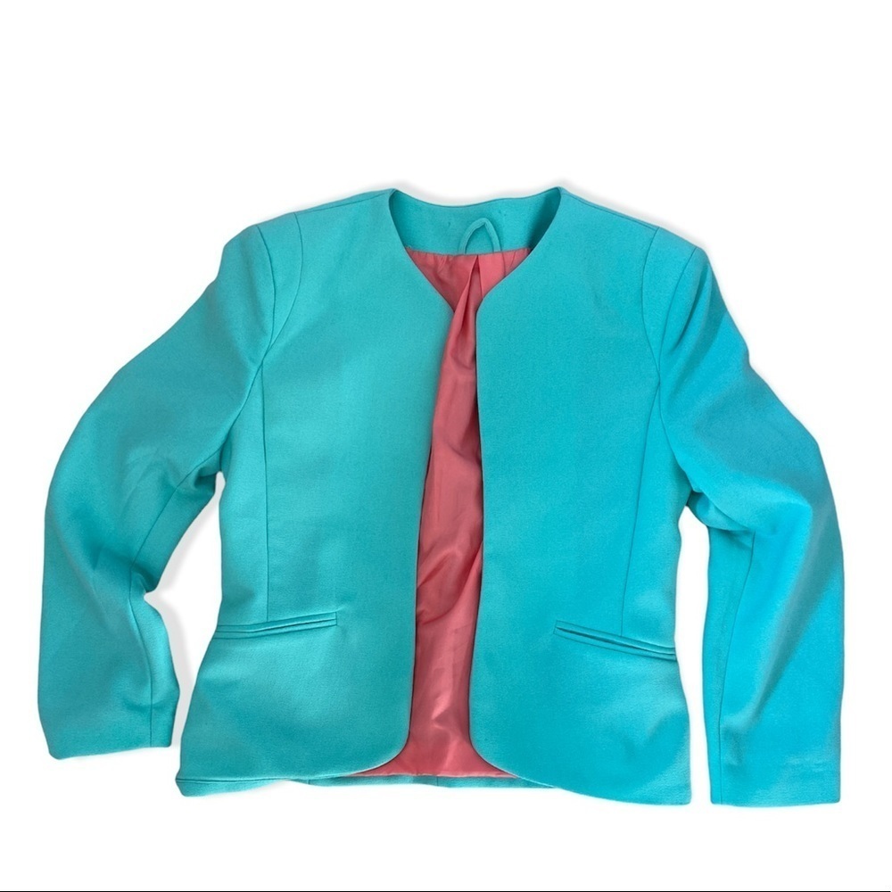 Turquoise bolero style jacket size XS